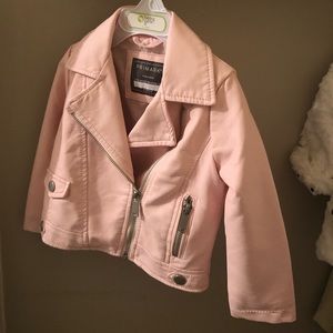 Light pink moto jacket